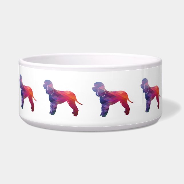 Irish Water Dog Geo Silhouette Purple (Front)