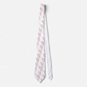 Irish Water Spaniel Heart Belongs Tie