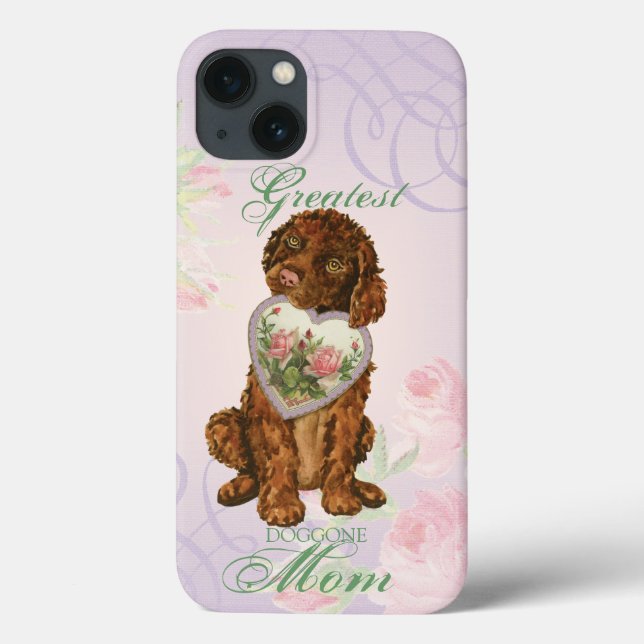 Irish Water Spaniel Heart Mum Case-Mate iPhone Case (Back)