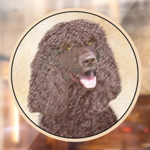 Irish Water Spaniel Painting - Original Dog Art