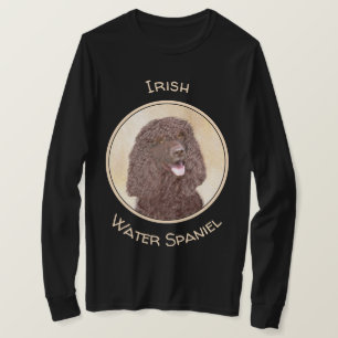 Irish Water Spaniel Painting - Original Dog Art T-Shirt