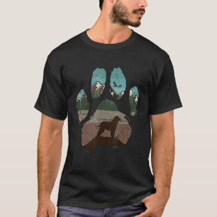 Irish Water Spaniel Paw Mum Dad Dog Women T-Shirt