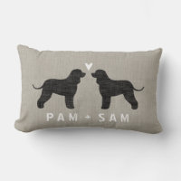 Irish Water Spaniel Silhouettes Love - Personalise