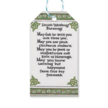 irish wedding blessing bag