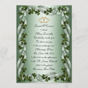 Irish wedding Invitations elegant