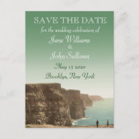 Irish Wedding Theme Cliffs of Moher Save the Date