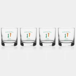 Irish Wedding Whiskey Glass Set