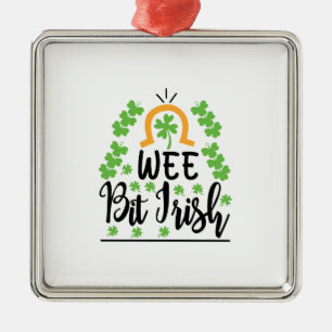 Irish Wee Bit Irish Metal Ornament