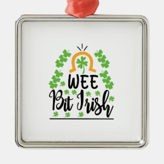 Irish Wee Bit Irish Metal Ornament