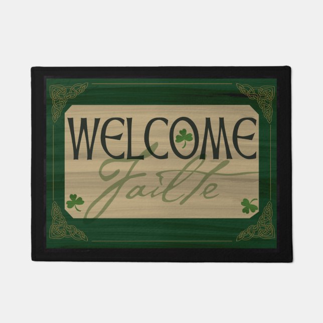 Irish Welcome Failte Mat (Front)