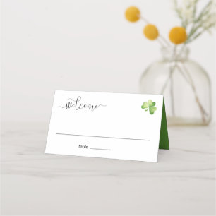 Irish  Welcome Guest Table Name Setting Place Card