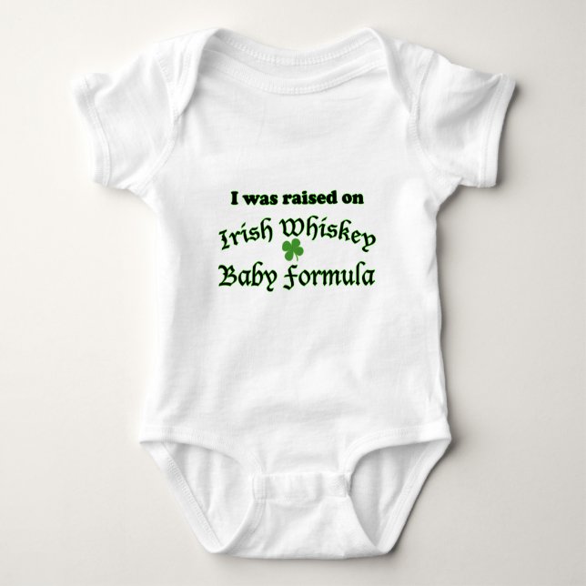 Irish Whiskey Baby Formula Bodysuit (Front)
