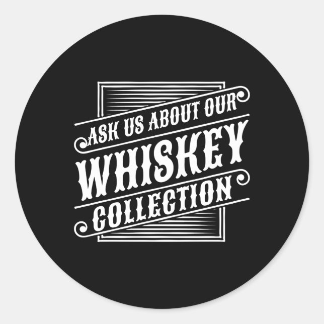 Irish Whiskey Singlemalt Malt Single Scotch Whiske Classic Round Sticker (Front)