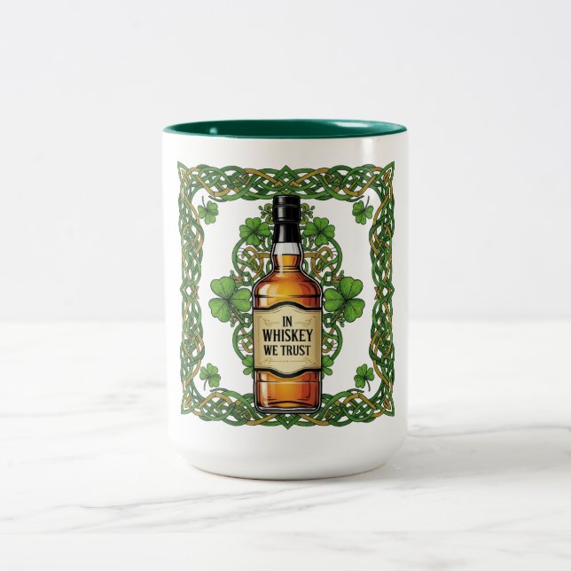 Irish Whiskey Two-Tone Coffee Mug (Center)