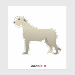 Irish Wolfhoubnd Dog Breed Side View Silhouette