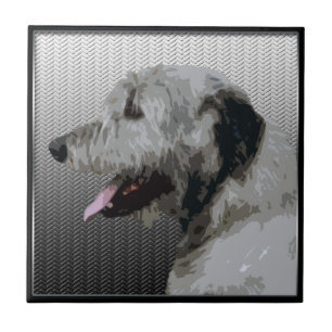 Irish Wolfhound Ceramic Tile