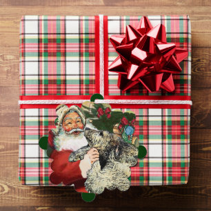Irish Wolfhound Christmas Gifts Tree Decoration Card