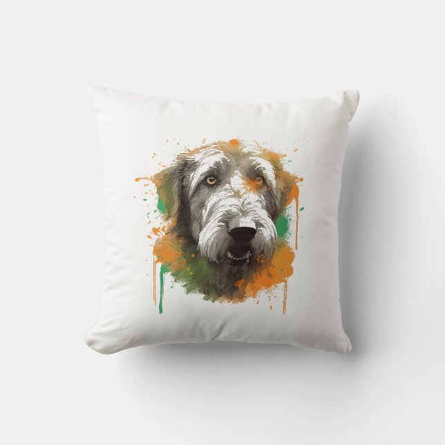 Irish Wolfhound  Cushion (Front)