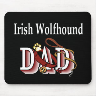 Irish Wolfhound Dad Gifts Mouse Pad