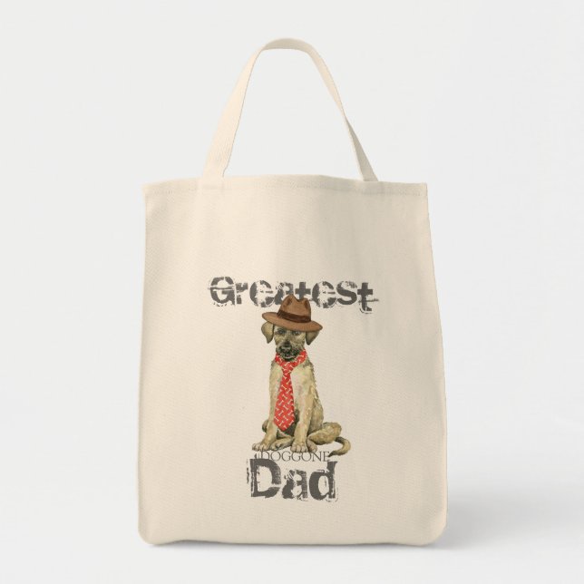 Irish Wolfhound Dad Tote Bag (Front)