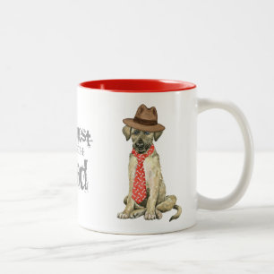 Irish Wolfhound Dad Two-Tone Coffee Mug