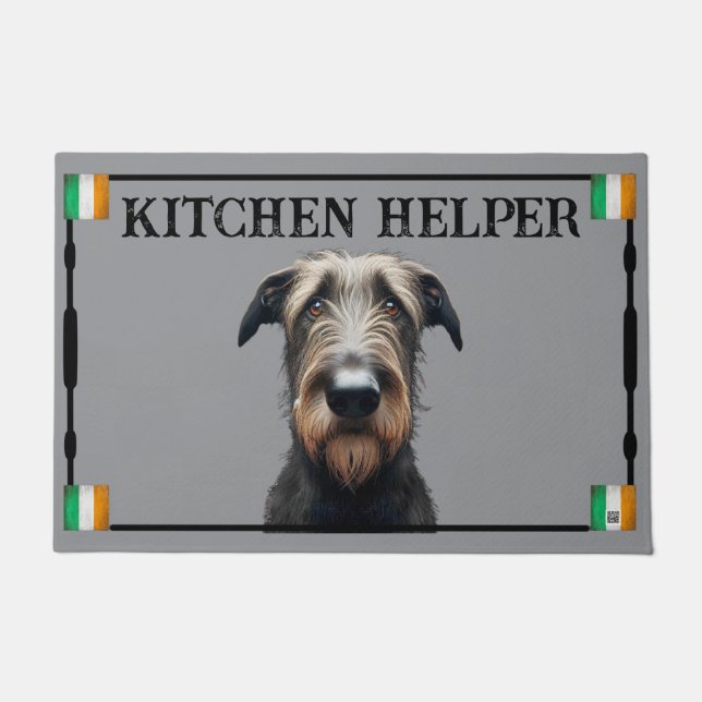 Irish Wolfhound Door Mat (Front)