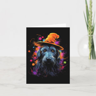 Irish Wolfhound Halloween Dog Pet Dog Card