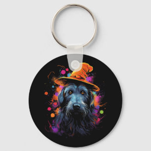 Irish Wolfhound Halloween Dog Pet Dog Key Ring
