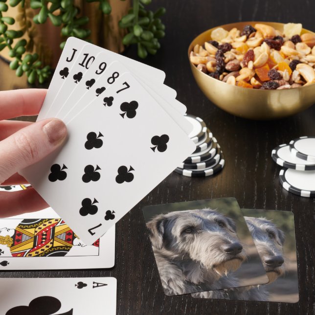 Irish Wolfhound I Am Not Amused, Playing Cards (In Situ)