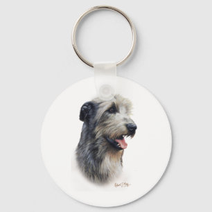 Irish Wolfhound Key Ring
