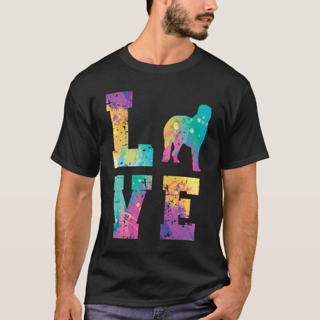 Irish Wolfhound Love T-Shirt (Front)