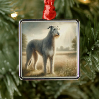 Irish Wolfhound Metal Ornament