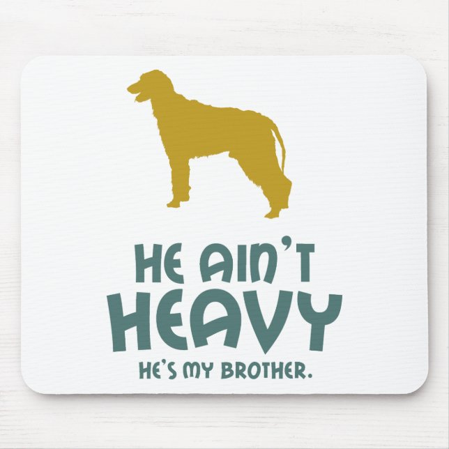 Irish Wolfhound Mouse Pad (Front)