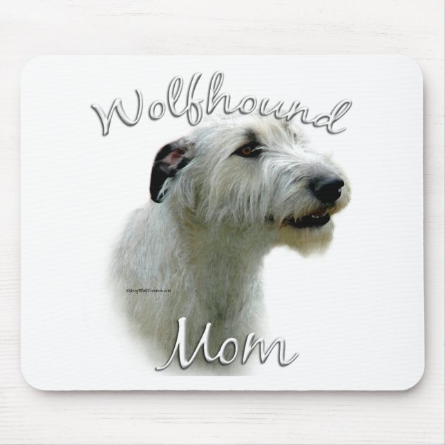 Irish Wolfhound Mum 2 Mouse Pad (Front)