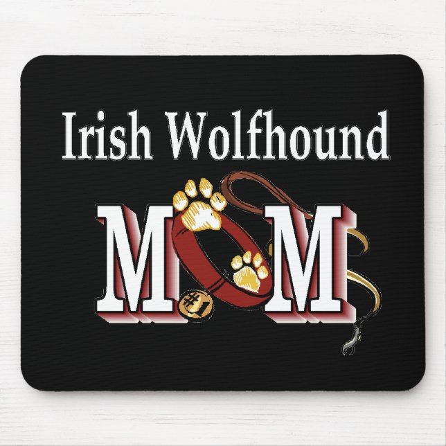 irish wolfhound mum gifts mouse pad (Front)