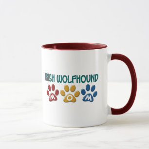 IRISH WOLFHOUND Mum Paw Print 1 Mug