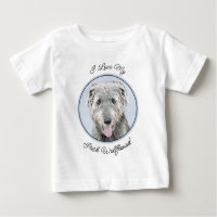 Irish Wolfhound Painting - Cute Original Dog Art