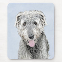 Irish Wolfhound Painting - Cute Original Dog Art
