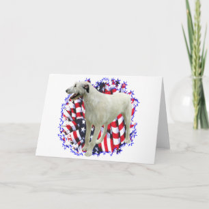Irish Wolfhound Patriot Card