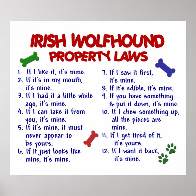 IRISH WOLFHOUND PL2 POSTER (Front)