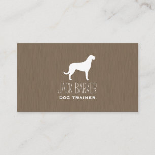 Irish Wolfhound Silhouette Business Card