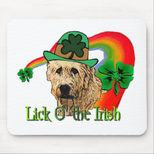 Irish Wolfhound St Patricks Mouse Pad