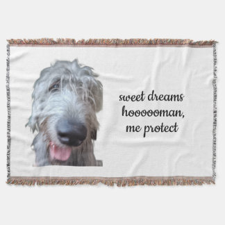 Irish Wolfhound Throw Blanket – Sweet Dreams