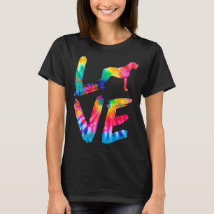 Irish Wolfhound Tie Dye Love Dog Mum Dad T-Shirt