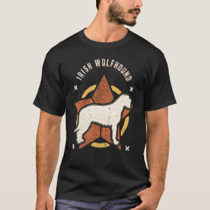 Irish Wolfhound Vintage Retro Classic Dog T-Shirt