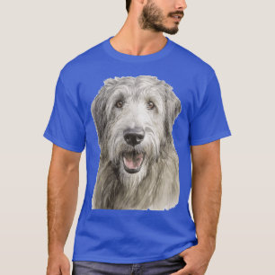 Irish Wolfhound Watercolour retro T-Shirt