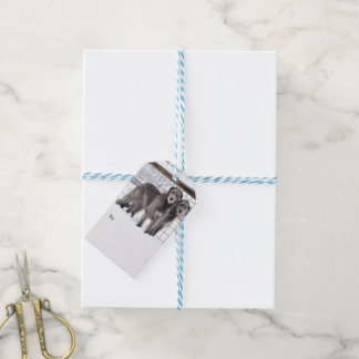 Irish Wolfhounds in Snow Gift Tags