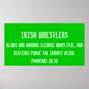 Irish wrestlers poster