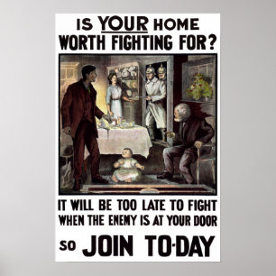 Irish WWI Military Recruitment Poster