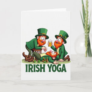 Irish Yoga Fun Scene Card